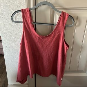 UpWest Red Criss Cross Back Tank Top Size M